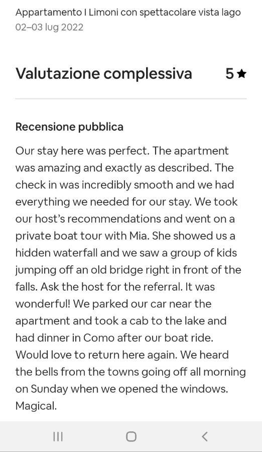 Holiday Home Vista Lago チェルノッビオ エクステリア 写真